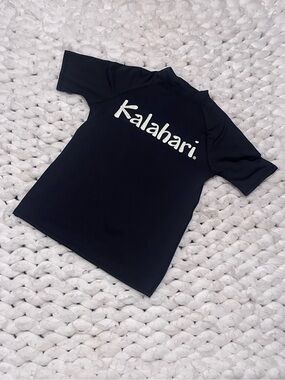 Kids' Black Short-Sleeve Rashguard